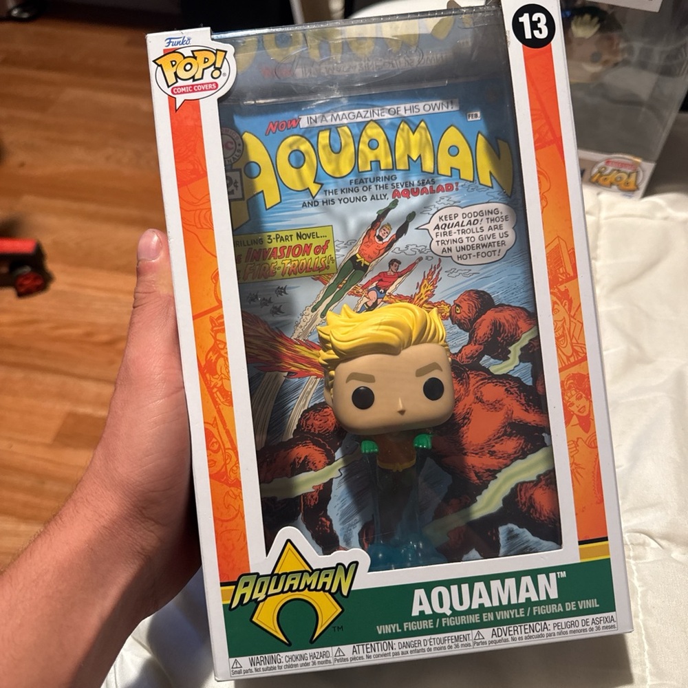 Funko Aquaman Pop with Comic Cover Art